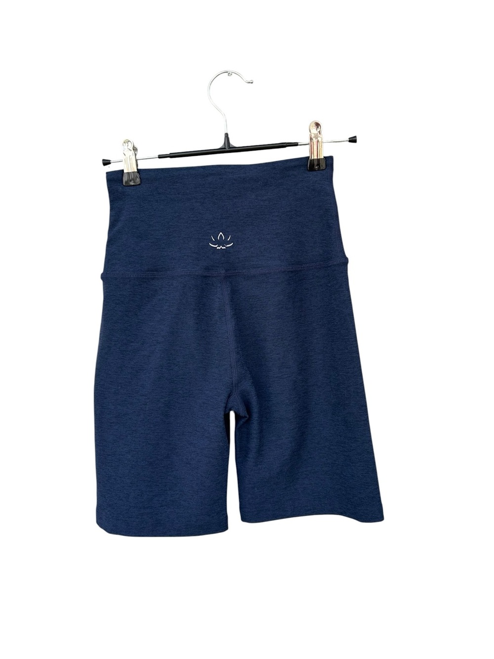 NWT Beyond Yoga Spacedye Keep Pace 7" Biker Short High-Waisted - Size XS - Navy - Picture 6 of 12